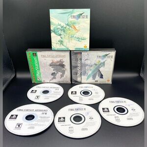 Final Fantasy VII 7 & Anthology Video Game Bundle (Sony PlayStation 1, 1997) PS1